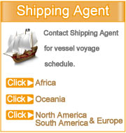 Click your region to see contact details of shipping agent