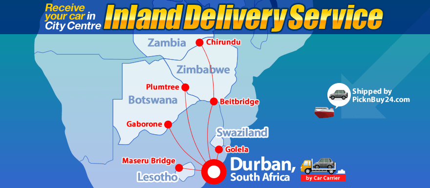 Inland Delivery Service via Durban