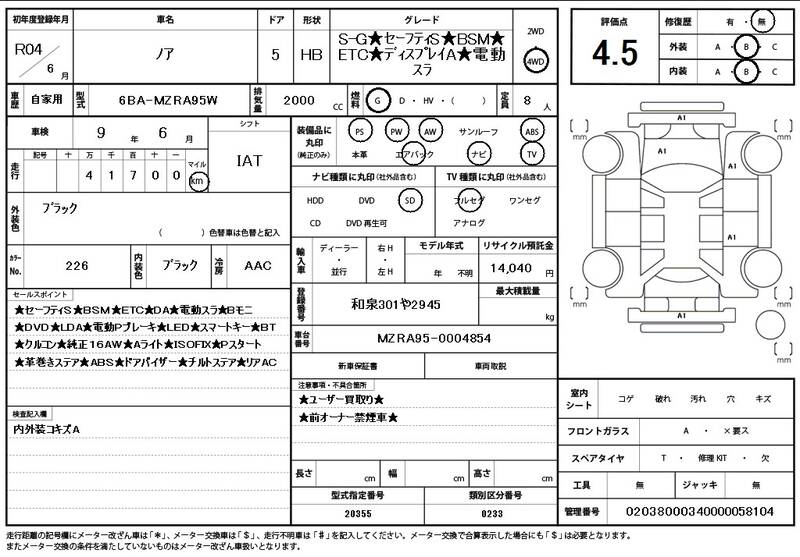 2022 TOYOTA NOAH for sale - photo 12