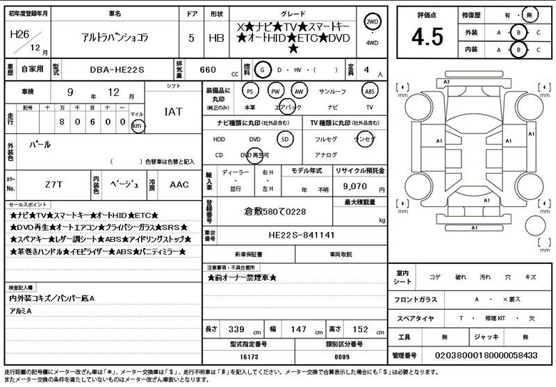 2014 SUZUKI ALTO LAPIN for sale - photo 12