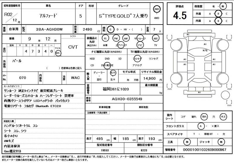 2020 TOYOTA ALPHARD for sale - photo 12
